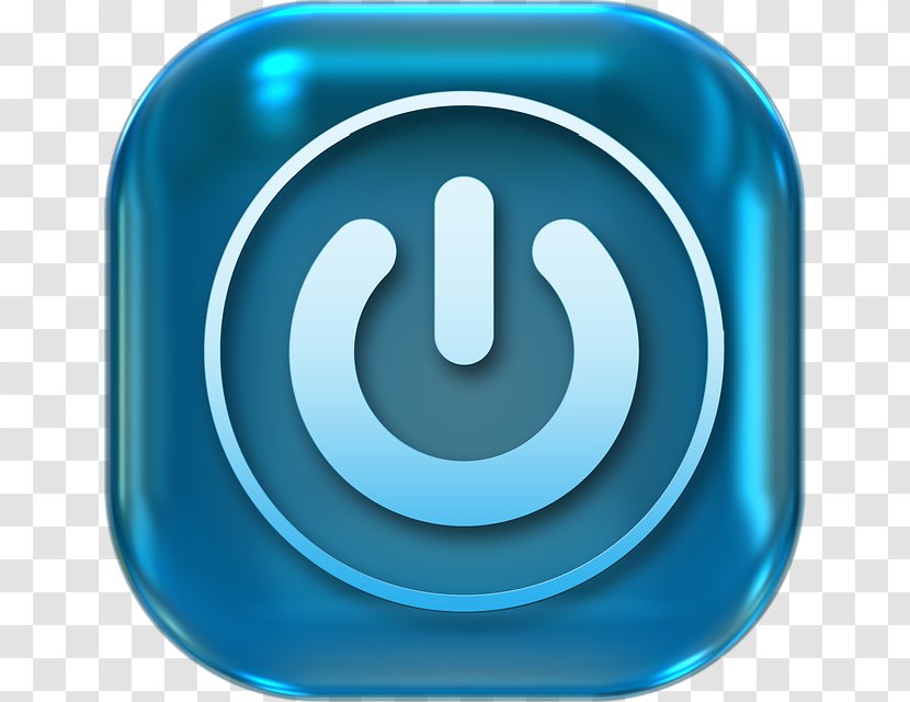 Blog Sleep Mode - Symbol - Electric Blue Transparent PNG