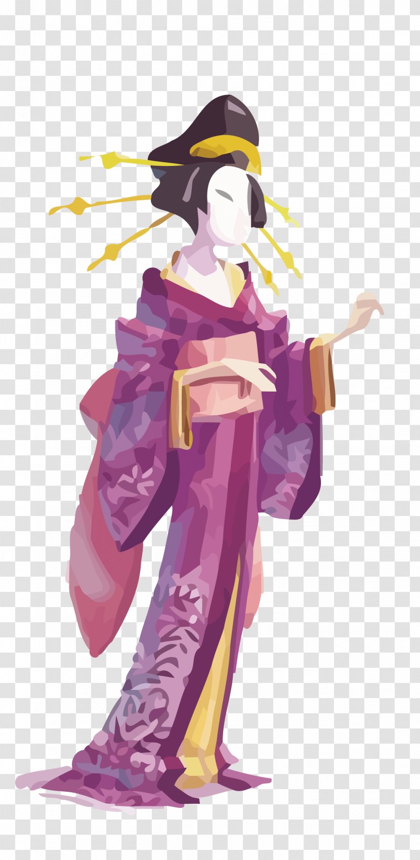 Japan Geisha Computer File - Vector Japanese Transparent PNG