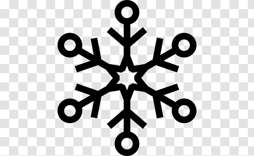 Snowflake Symbol Logo Line - Hexagon Transparent PNG