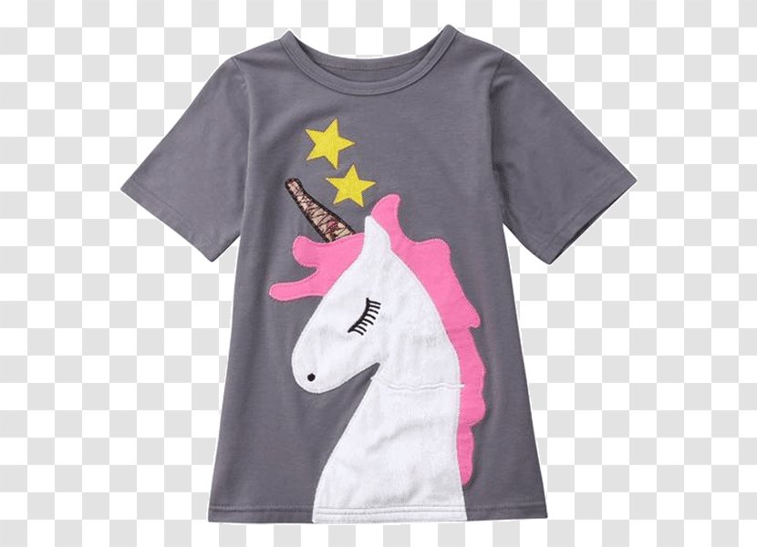 T-shirt Dress Children's Clothing Sleeve - Shirt - Unicorn Gown Transparent PNG