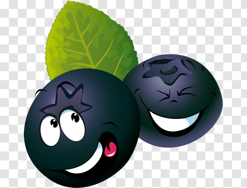 Blueberry Cranberry Cartoon Drawing - Royaltyfree - Funny Fruit Transparent PNG