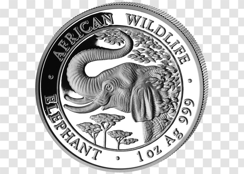 Silver Coin Bullion Proof Coinage - Elephants And Mammoths Transparent PNG