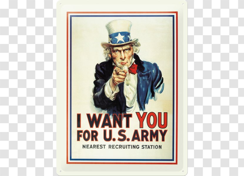 Uncle Sam United States Army Recruiting Command I Want You - Military Transparent PNG
