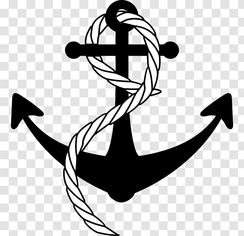 Anchor Rope Clip Art - Monochrome Photography Transparent PNG