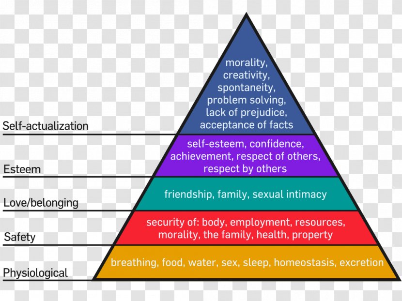 Maslow's Hierarchy Of Needs A Theory Human Motivation Psychology Transparent PNG