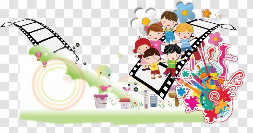 Animation Cinematography Download - Drawing - Children On Film Transparent PNG
