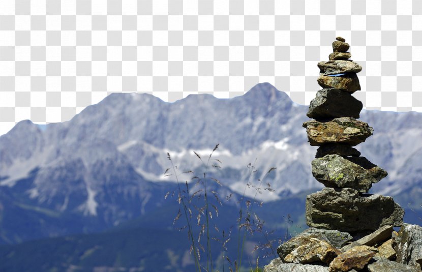 Hoher Dachstein Mountains Cairns Rock - Alps - Hill Transparent PNG