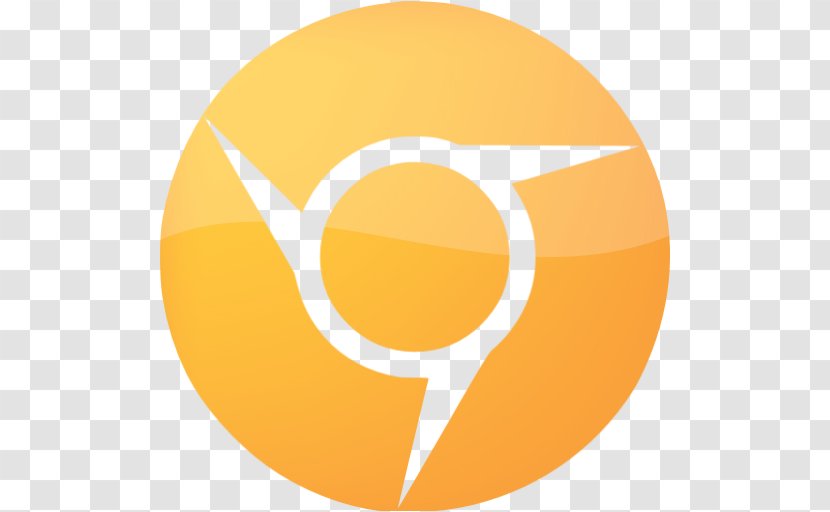 Google Chrome Web Browser - Orange - Button Transparent PNG