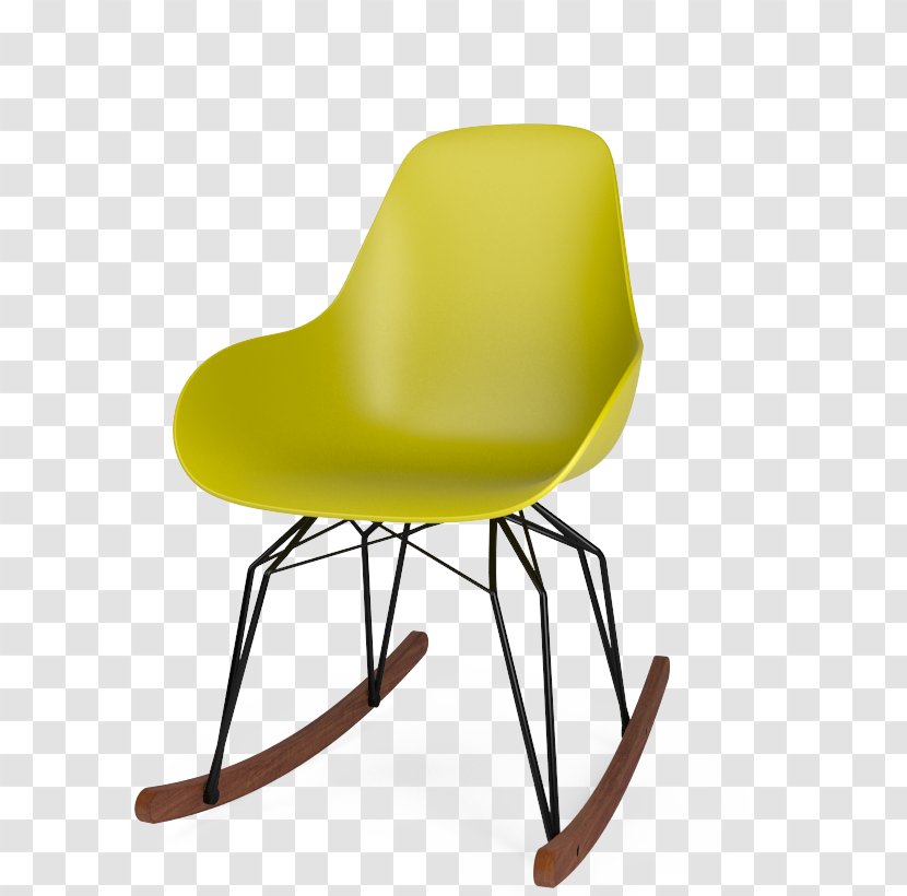 Chair Powder Coating Plastic Eetkamerstoel Yellow - Rocking Chairs Transparent PNG
