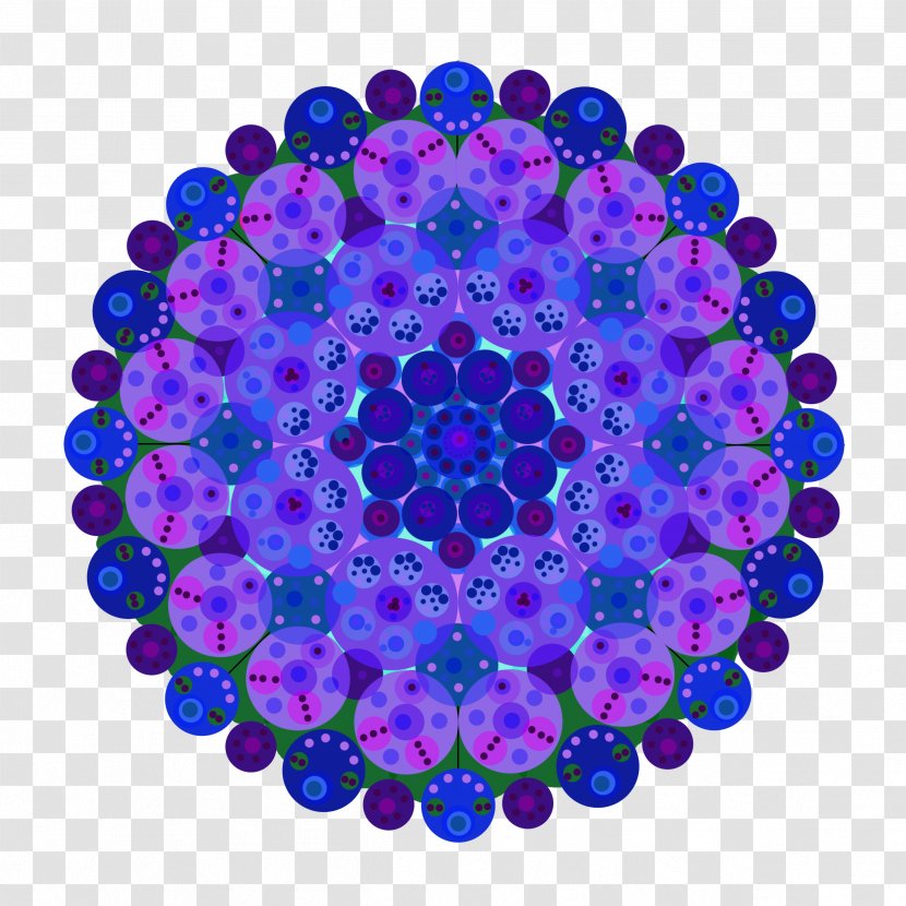 Affinity Cellular Clip Art - Industry - Purple Pattern With Mandala Transparent PNG