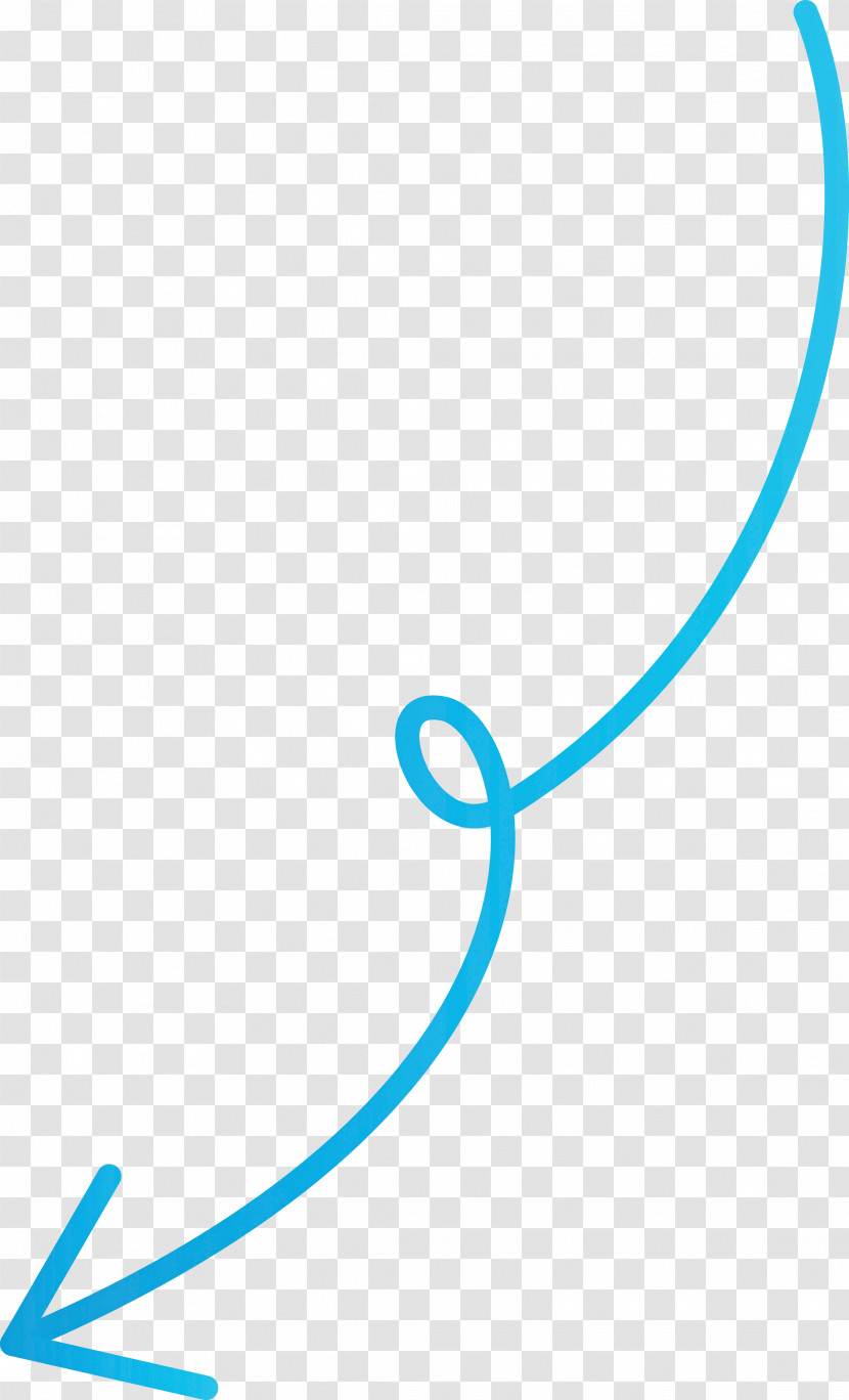 Curved Arrow Transparent PNG