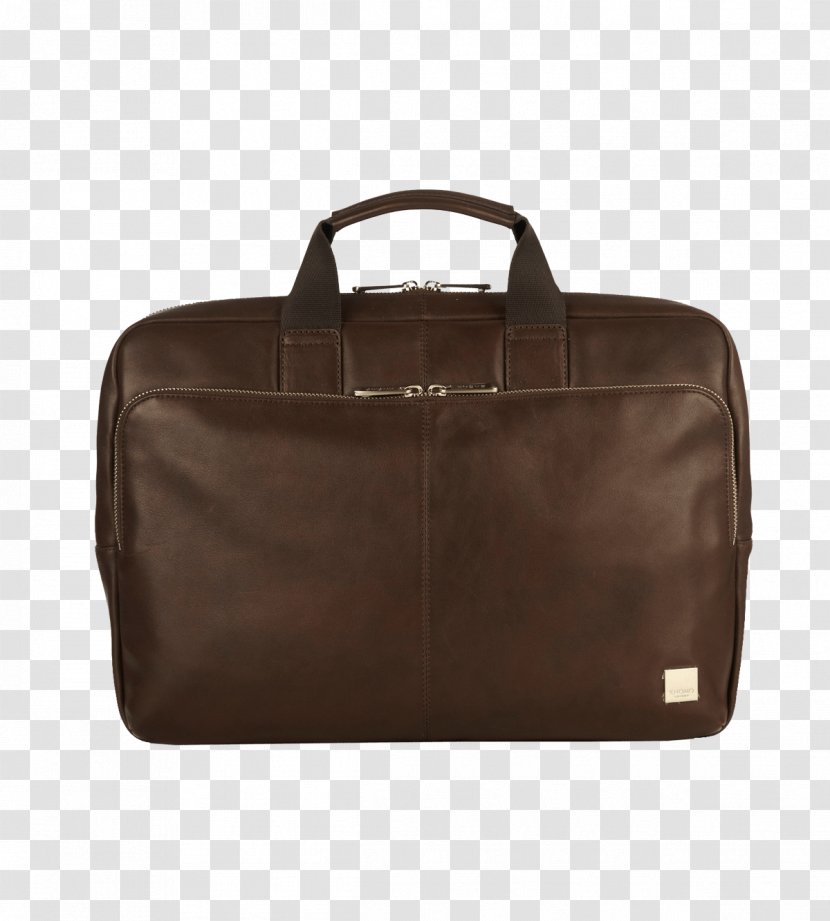 Briefcase Messenger Bags Leather Zipper - Brown - Bag Transparent PNG