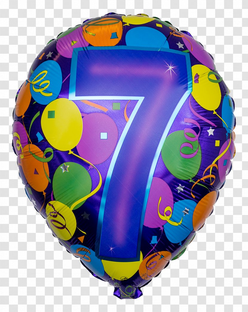 Toy Balloon Birthday Foil Number - Purple Transparent PNG