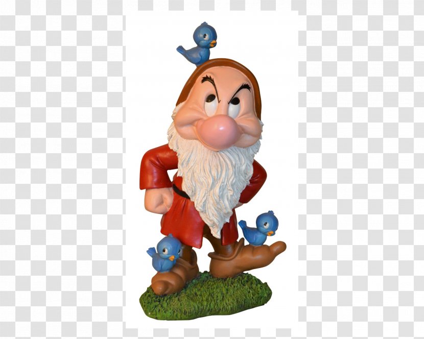 Garden Gnome Figurine Statue Grumpy - Christmas Ornament - Dwarf Transparent PNG