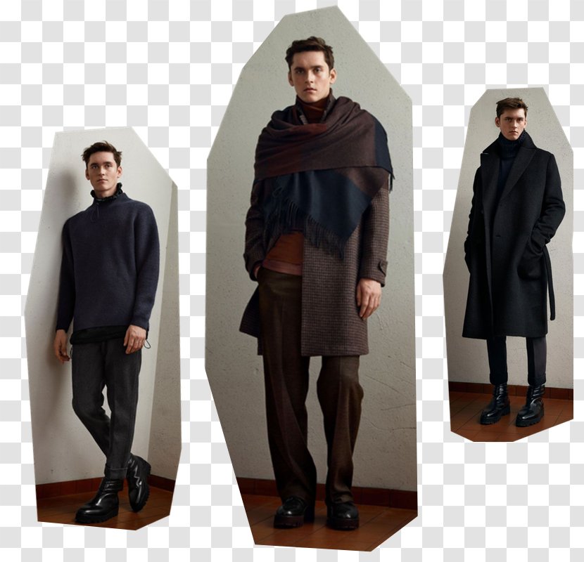 Merino Wool Overcoat Polo Neck Sweater - Formal Wear - Tanehisi Coates Transparent PNG