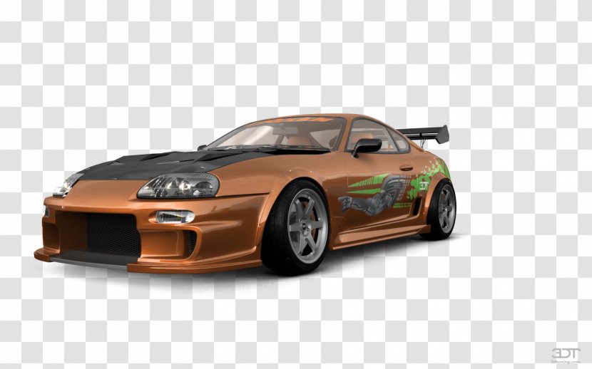 Cartoon Car - Toyota - Supra Transparent PNG