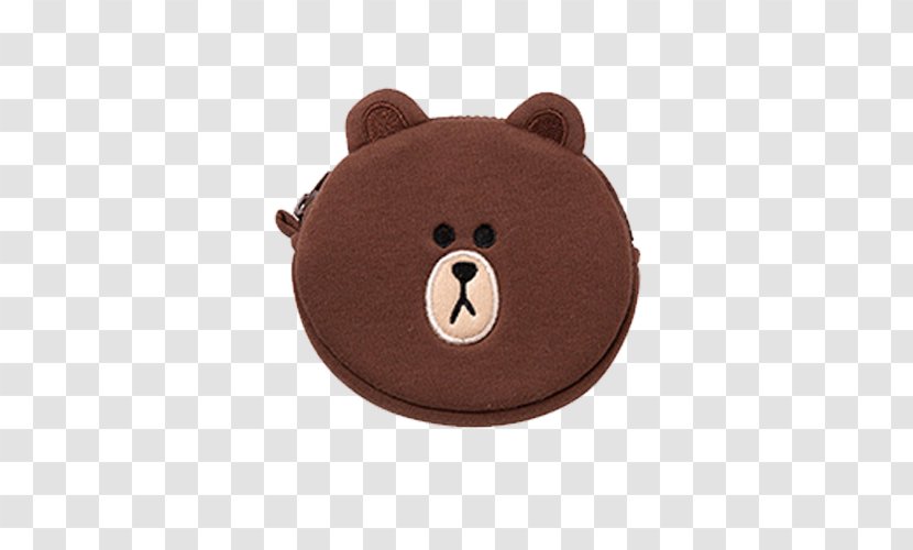Coin Purse Handbag Wallet Clothing Mask - Watercolor - Brown Bear Face Zero Transparent PNG