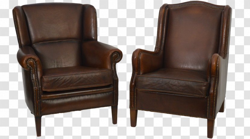 Club Chair Cattle Leather Furniture - Distressing Transparent PNG