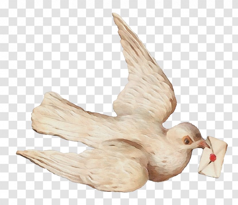 Bird Pigeons And Doves Figurine Wing Animal Figure - Beak Carving Transparent PNG