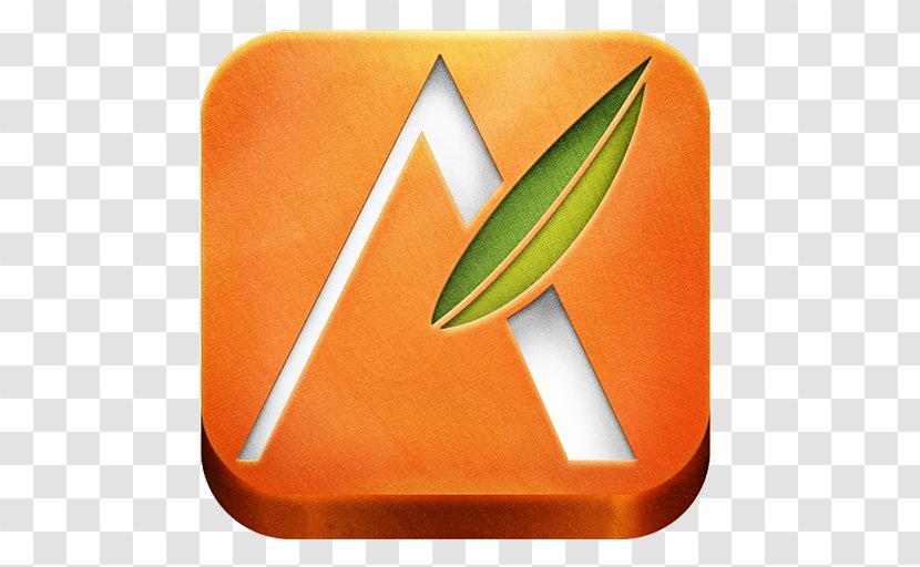 Angle Font - Orange - Design Transparent PNG