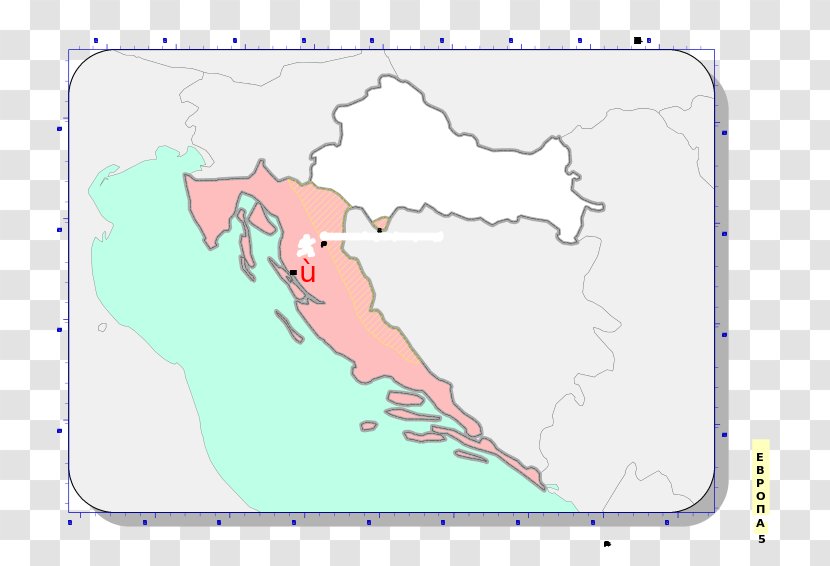 Slavonia Baranja Drava Syrmia Map - Heart Transparent PNG