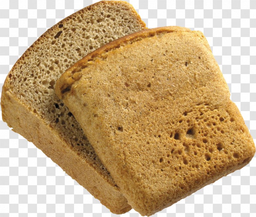 Graham Bread Toast White Rye Pumpernickel - Zwieback Transparent PNG