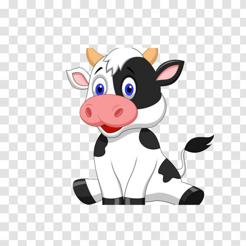 Cattle Infant Livestock Clip Art - Cartoon - Cow Transparent PNG