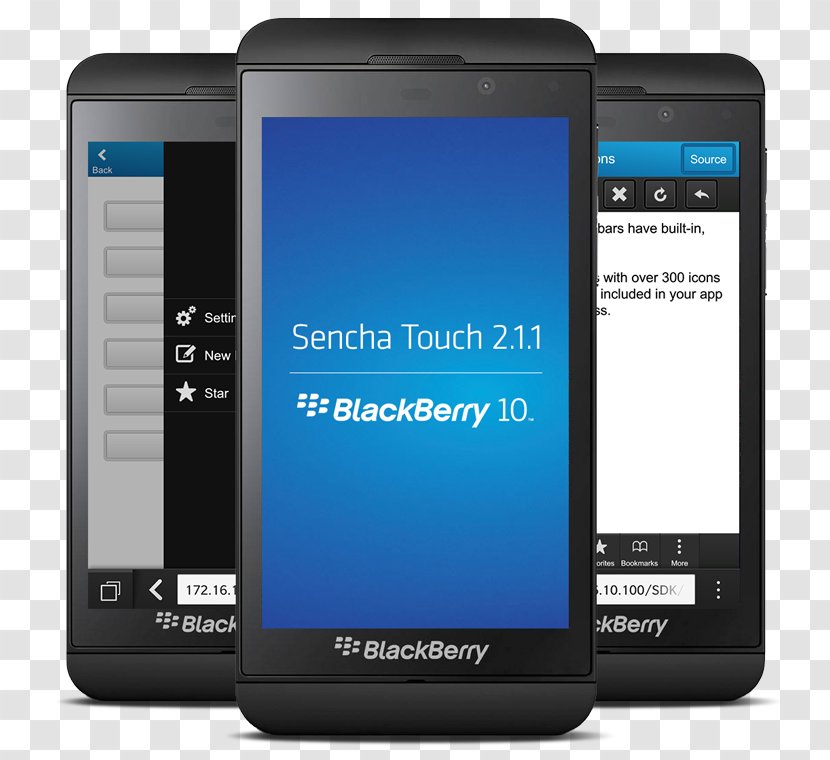 BlackBerry Z10 Q10 10 Sencha Touch Smartphone - Telephone Transparent PNG