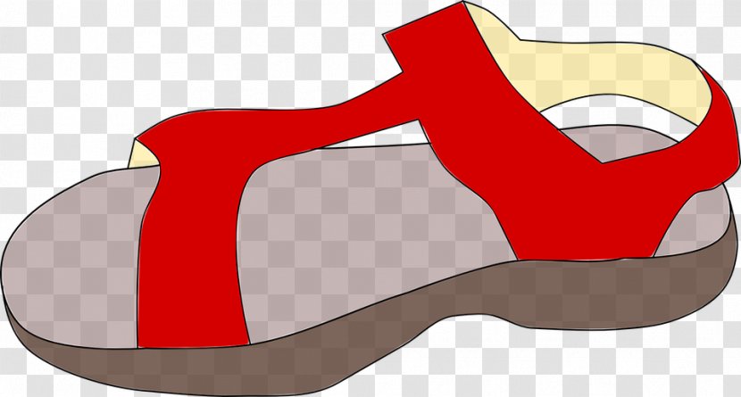Sandal Flip-flops Shoe Clip Art - High Heeled Footwear Transparent PNG