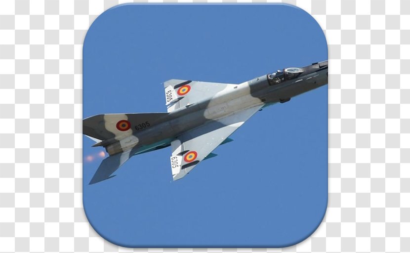 Fighter Aircraft Mikoyan-Gurevich MiG-21 Russian Corporation MiG Aviation Interceptor - Romanian Air Force - Military Transparent PNG