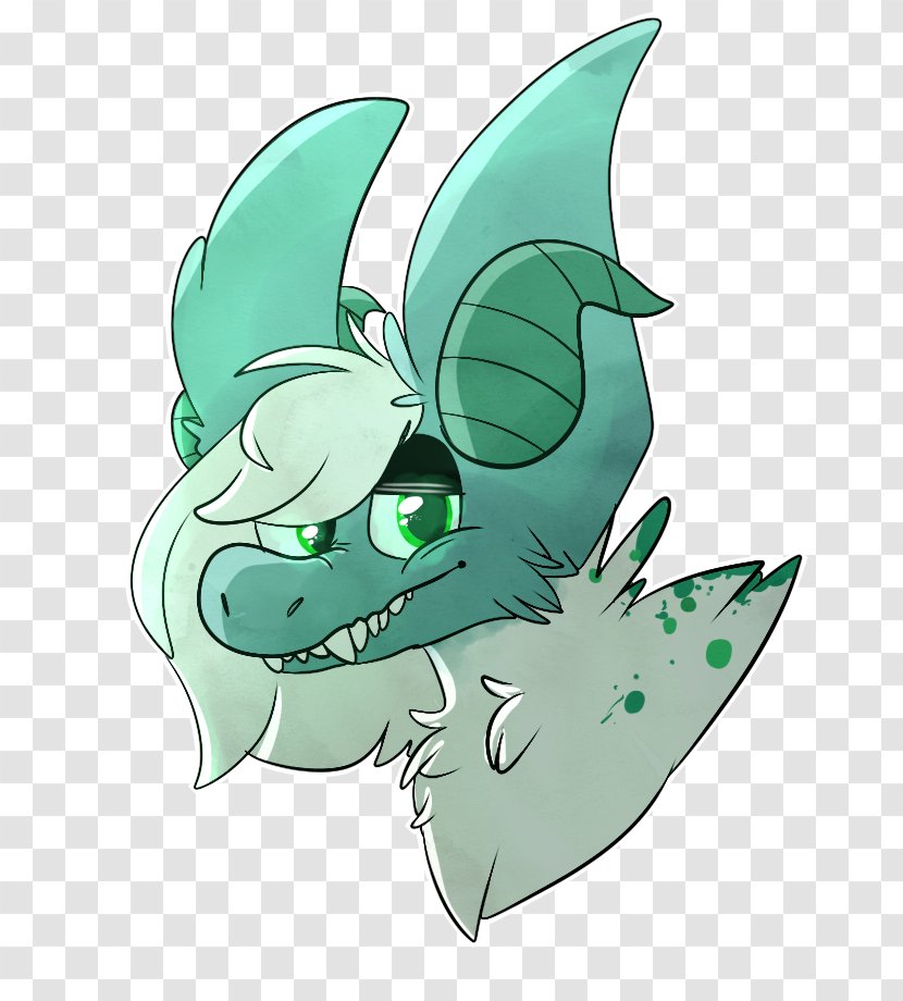 Leaf Cartoon Green Tail - Mythical Creature Transparent PNG