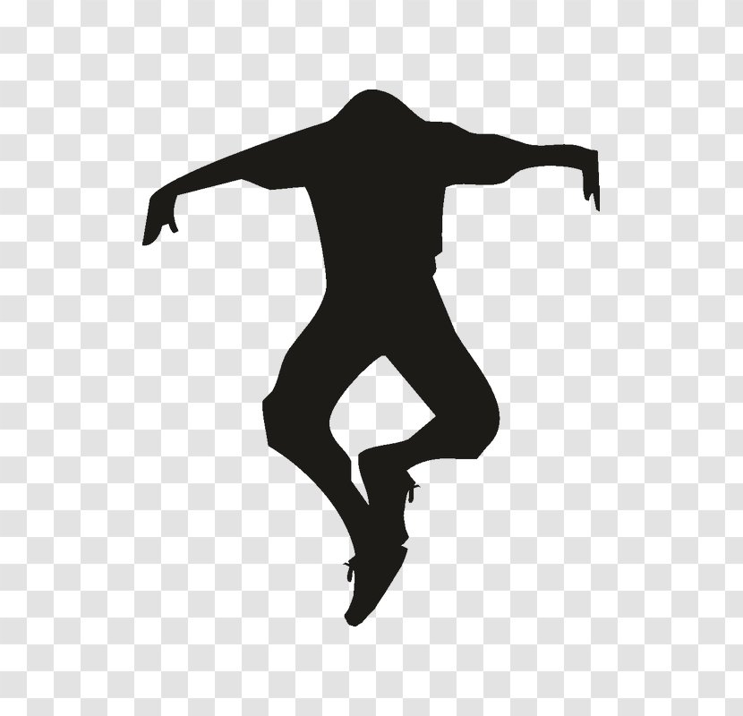 Silhouette Black And White Jumping Transparent PNG