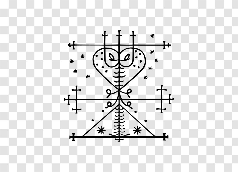 Veve Loa Haitian Vodou Baron Samedi Erzulie - Spirit Transparent PNG