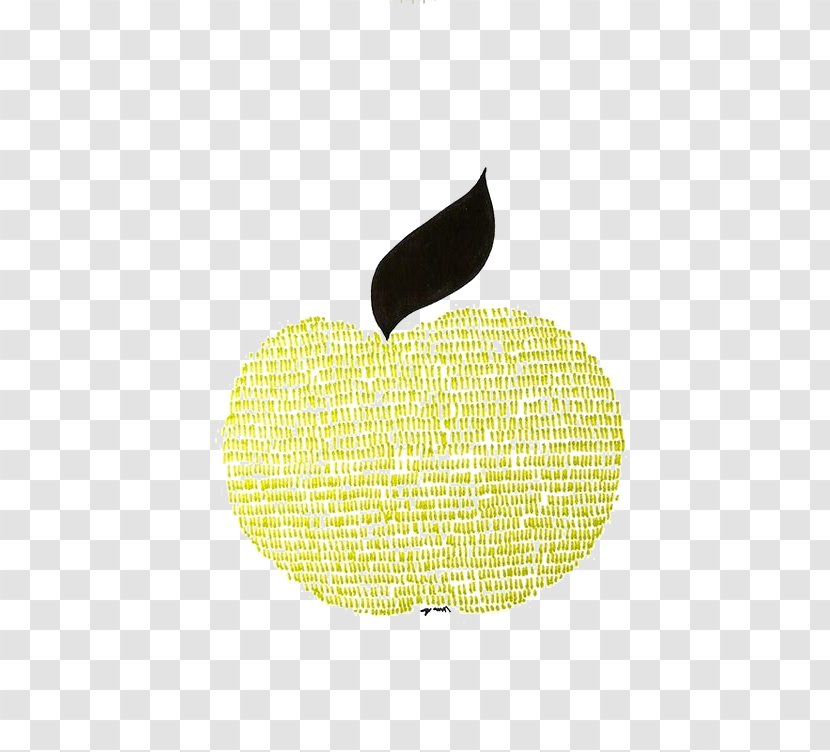 Yellow Pattern - Golden Apple Transparent PNG