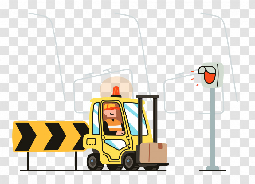 Road Works Transparent PNG