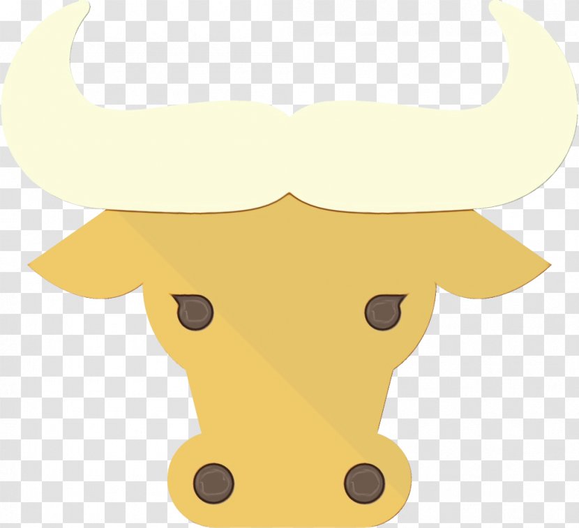 Yellow Cartoon Clip Art Snout Working Animal - Bovine Transparent PNG