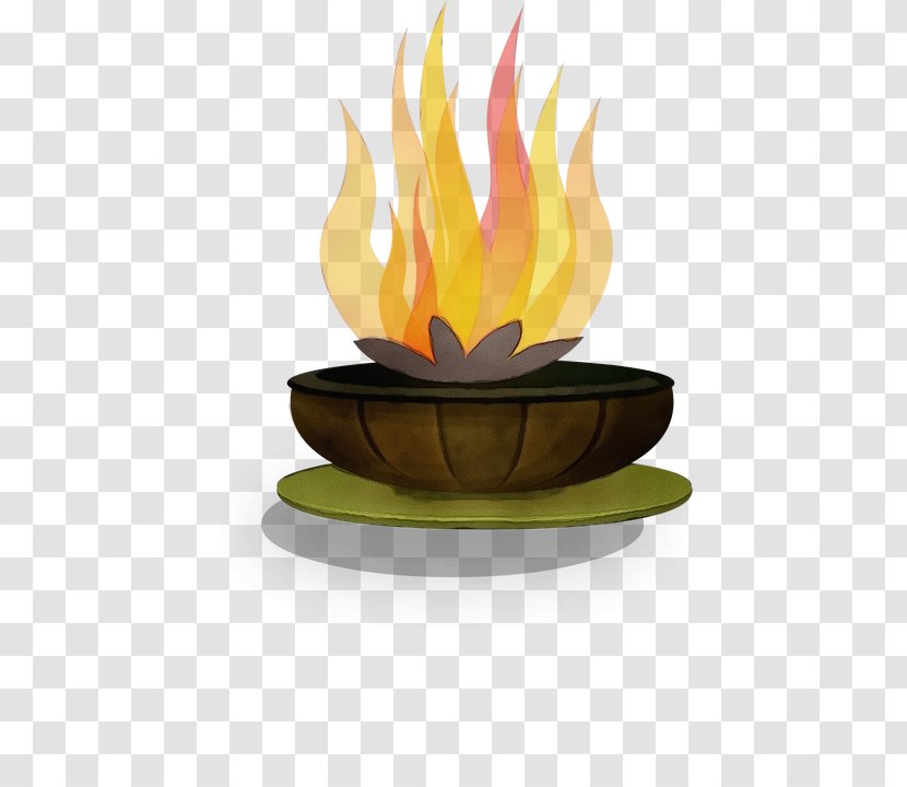 Flame Fire Campfire Plant - Watercolor Transparent PNG