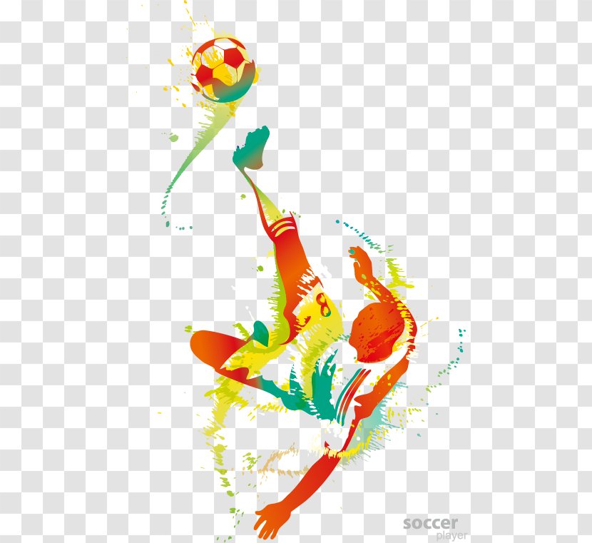 Football Player Kick - Photography - Footballer Template Download Transparent PNG