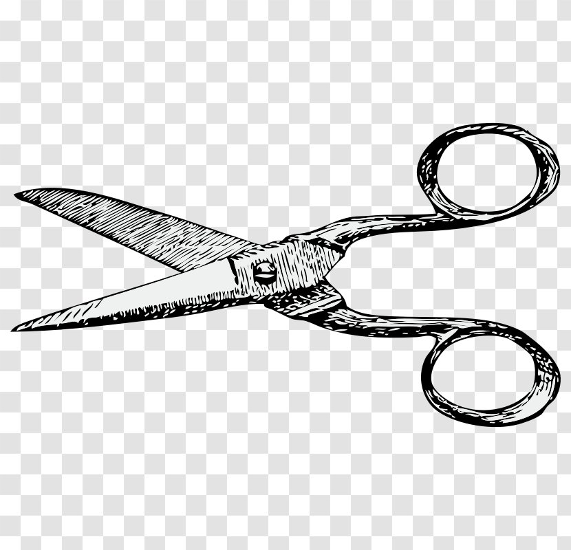 Scissors Clip Art - Public Domain Drawings Transparent PNG
