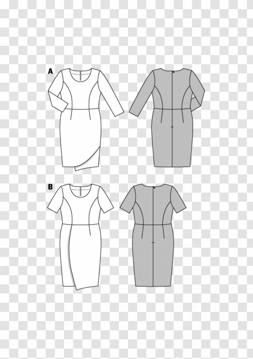 T-shirt Dress Burda Style Shoulder Pattern - Sewing A Shirt Transparent PNG