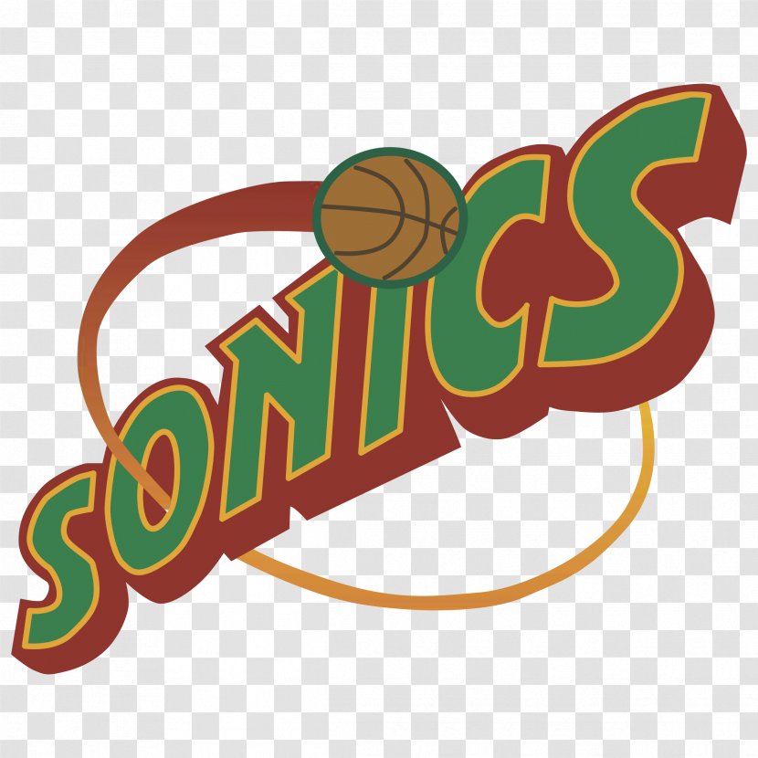 Seattle SuperSonics Relocation To Oklahoma City Seahawks Thunder - Decal - Supersonics Transparent PNG