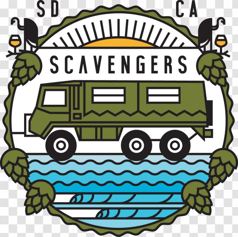 Scavengers Beer & Adventure Tours Brewery Of San Diego Jeep - Decal Transparent PNG
