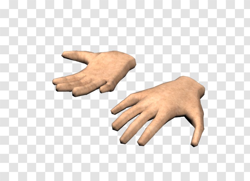 Hand Model Finger Thumb Glove - Low Poly Transparent PNG