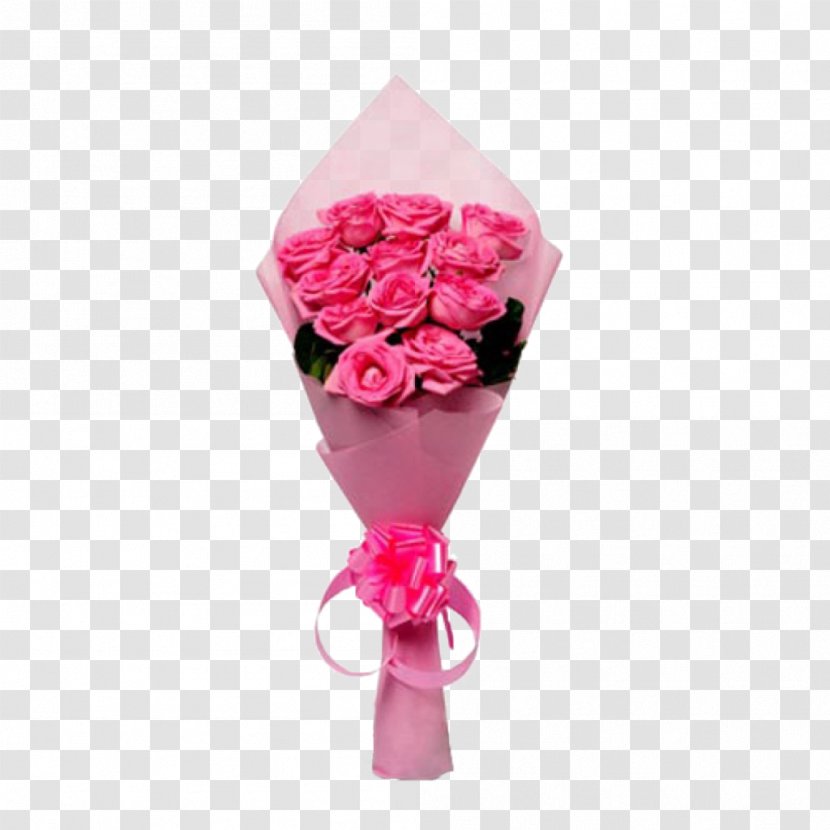 Flower Bouquet Rose Pink Cut Flowers - Birthday Transparent PNG