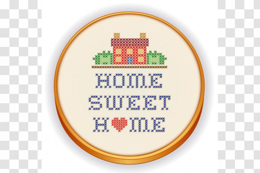 Home Sweet Cross Stitch Cross-stitch Clip Art Embroidery & - Sampler - House Transparent PNG