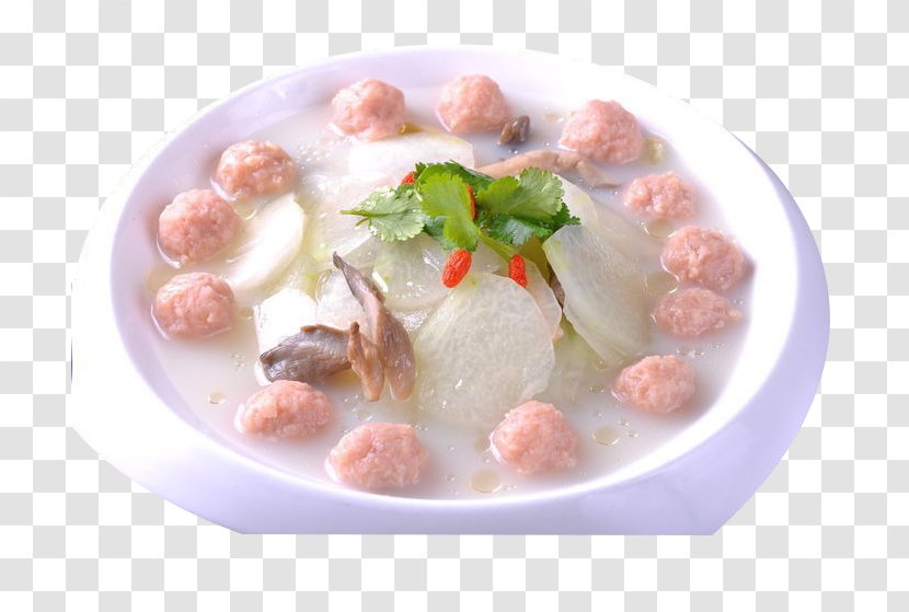 Soup Chinese Cuisine Recipe Wax Gourd Melon - Ball Transparent PNG