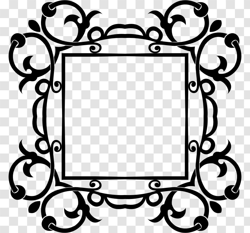 Borders And Frames Picture Decorative Arts Clip Art - Flower Wire Frame Transparent PNG