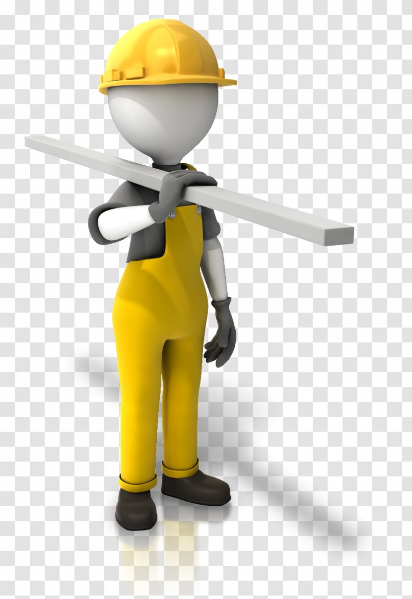 Animation Construction Worker Clip Art - Threedimensional Space - Workers Transparent PNG