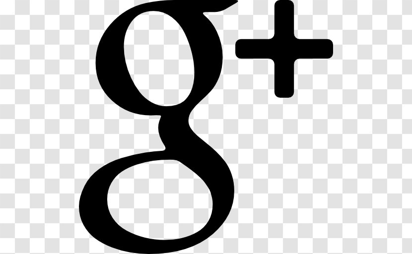 Google+ Social Network Icon Design - Black And White - Google Transparent PNG