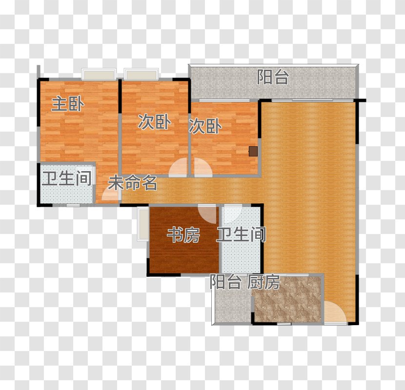 Floor Plan Product Design Square Angle - Orange Transparent PNG